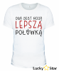 Zestaw koszulek dla par DRUGA I LEPSZA POŁÓWKA